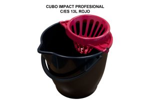 CUBO 13L IMPACT PROFESIONAL NEGRO C/ESC. ROJO