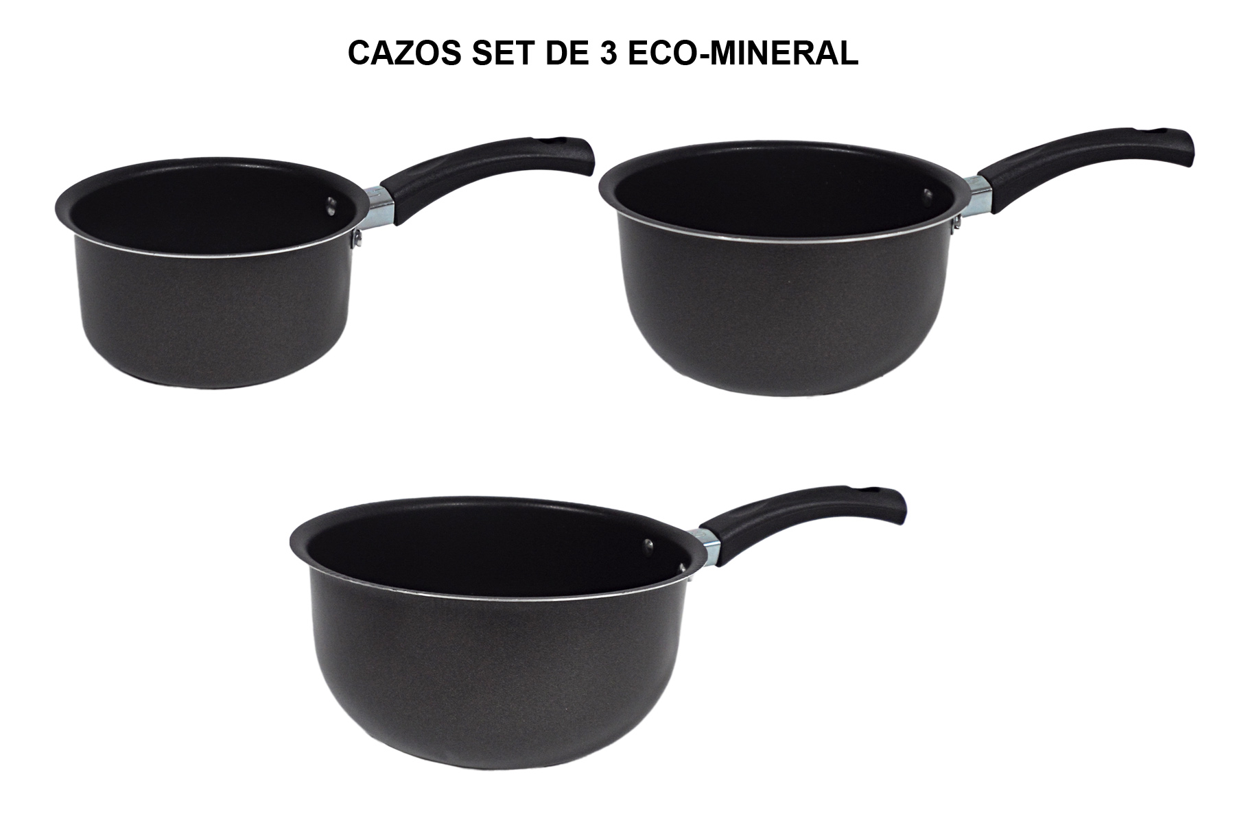 CAZOS SET DE 3 ECO-MINERAL