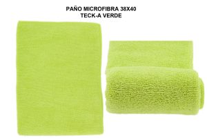 PAÑO MICROFIBRA 38X40 TECK-A VERDE