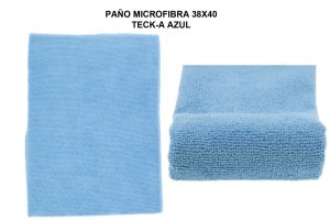 PAÑO MICROFIBRA 38X40 TECK-A AZUL
