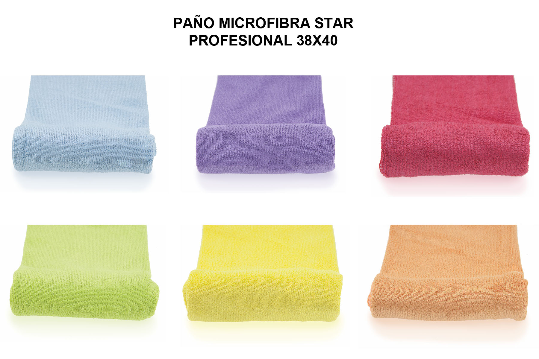 PAÑO MICROFIBRA STAR PROFESIONAL 38X40CM